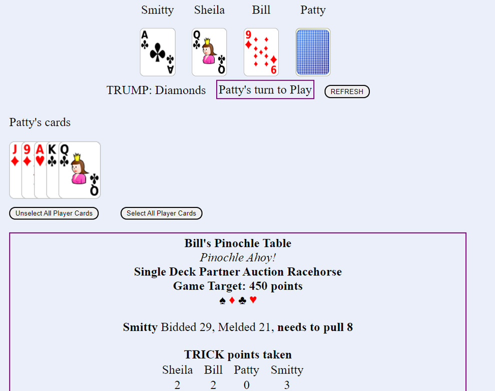 2 discount handed pinochle