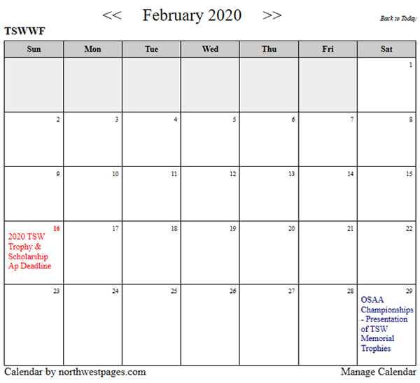 The calendar with 20/20 vision